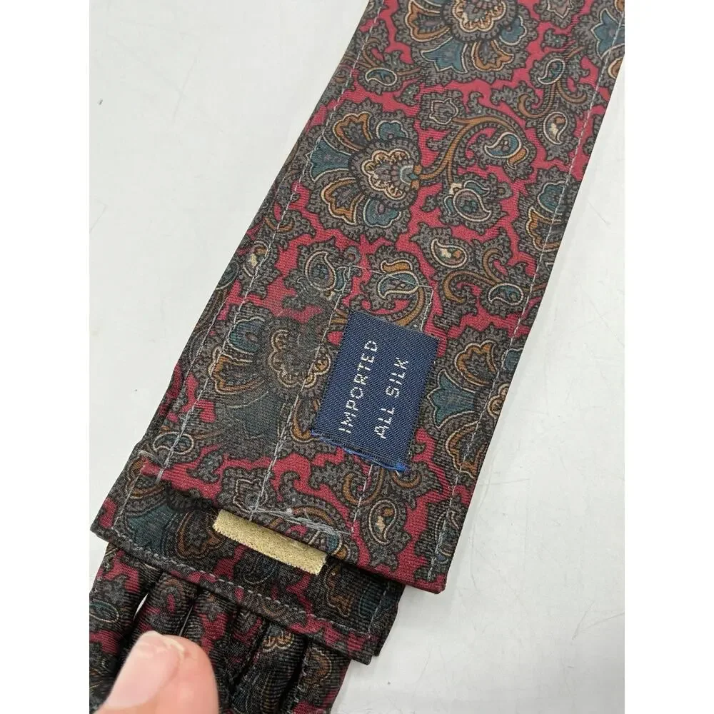 Vintage Century Canada All Silk Paisley Knotted Rope Belt 1980s Statement